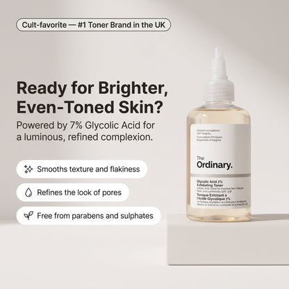The Ordinary Glycolic Acid 7% Exfoliating Toner - 100ml